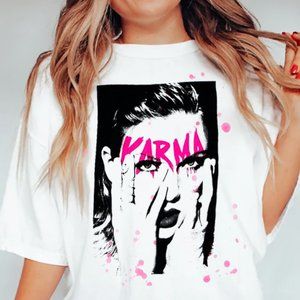 Taylor Swift Karma Printed Graphic Tee